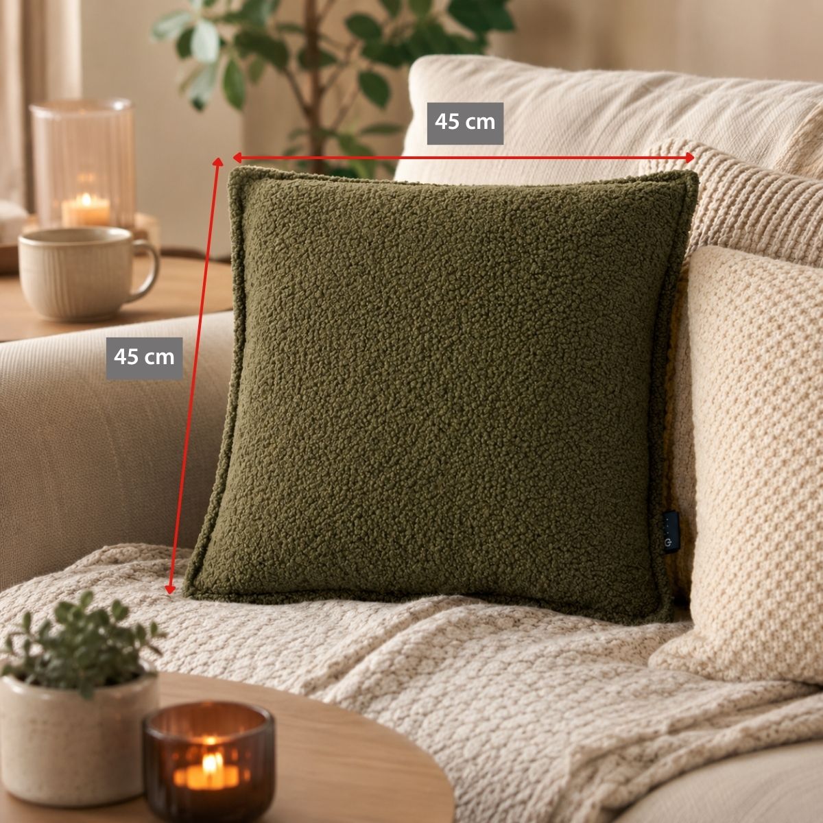 Heating Pillow Teddy Green