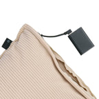 Heating Pillow Beige Rib
