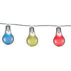 Solar Bulb Chain 10Led Colored