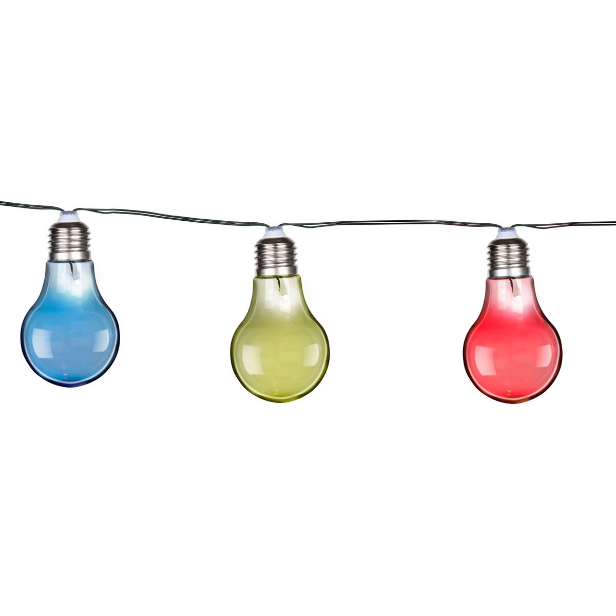 Solar Bulb Chain 10Led Colored