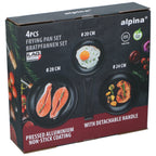 Frying Pan 3Pc Pressed With Detachable Handle Ø20/24/28