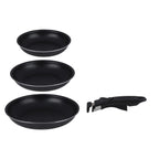 Frying Pan 3Pc Pressed With Detachable Handle Ø20/24/28