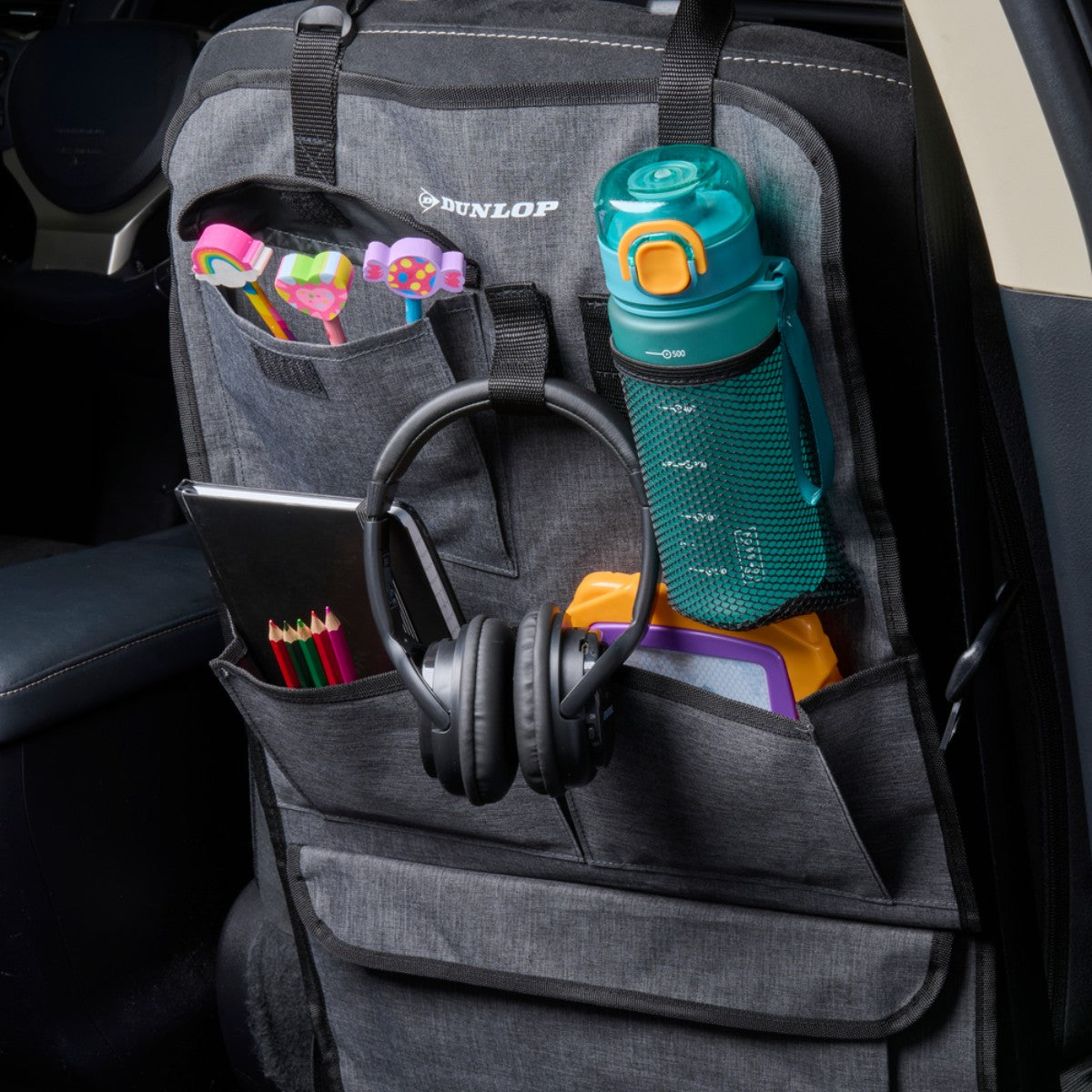 Car Back Seat Organizer Grey