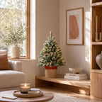 Nagoya Potted Artificial Christmas Tree With Led Lights And Timer Function - Ø55 Cm - Green