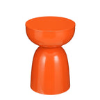 Elliot Bijzettafel- H45 X Ø32 Cm - Ijzer - Oranje