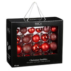 Christmas Baubles Set - 42 Pieces - Ø7 Cm - Red