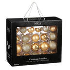 Christmas Baubles Set - 42 Pieces - Ø7 Cm - Gold
