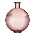 Firenza Bottle Recycled Glass L. Pink - H42Xd34Cm