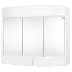 Topas-Eco Spiegelkast - 3-Deurs - Kunststof - 60 X 18 X 53 Cm - Wit