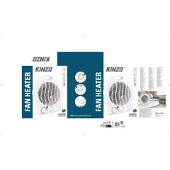 Fan Heater 2000W White
