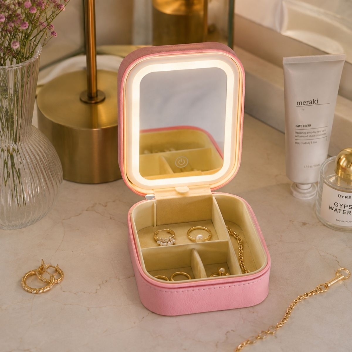 Jewellery Box With Led Mirror