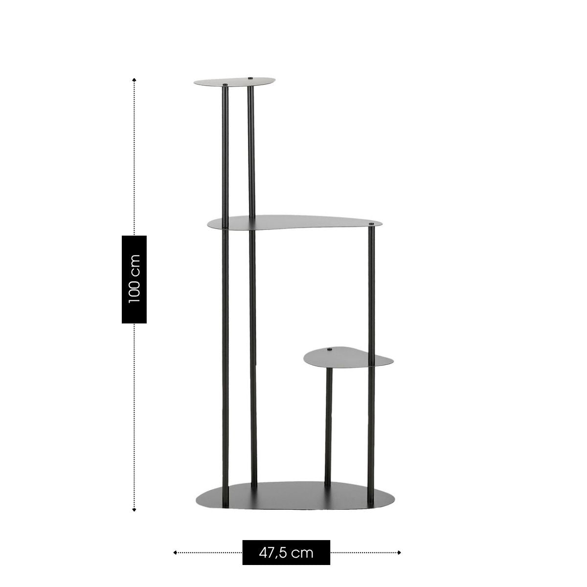 Fonda Plant Stand Black - L47,5Xw27Xh100Cm