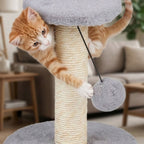 Cat Scratching Tree Grey Pes/Sis/Mdf