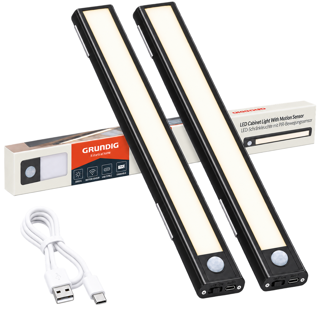 Cabinet Sensor Light Set Van 2 Ww 1.5W Pir