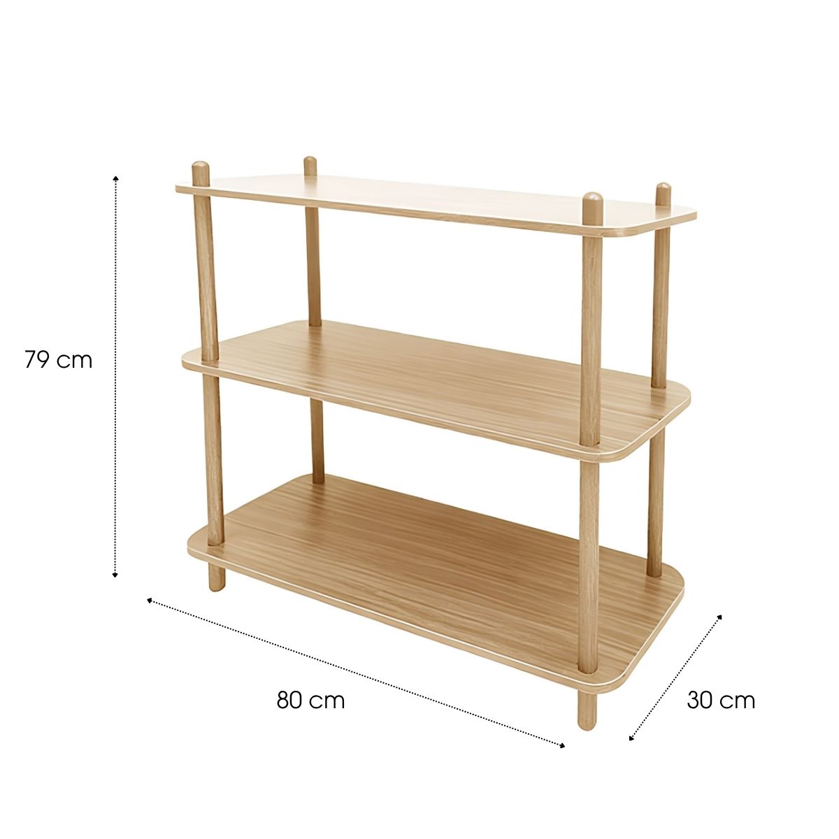 Jeff Plank L.bruin Fsc 100% - L80Xb30Xh79Cm