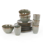 Tabo Dinnerware Set Green 16 Pieces