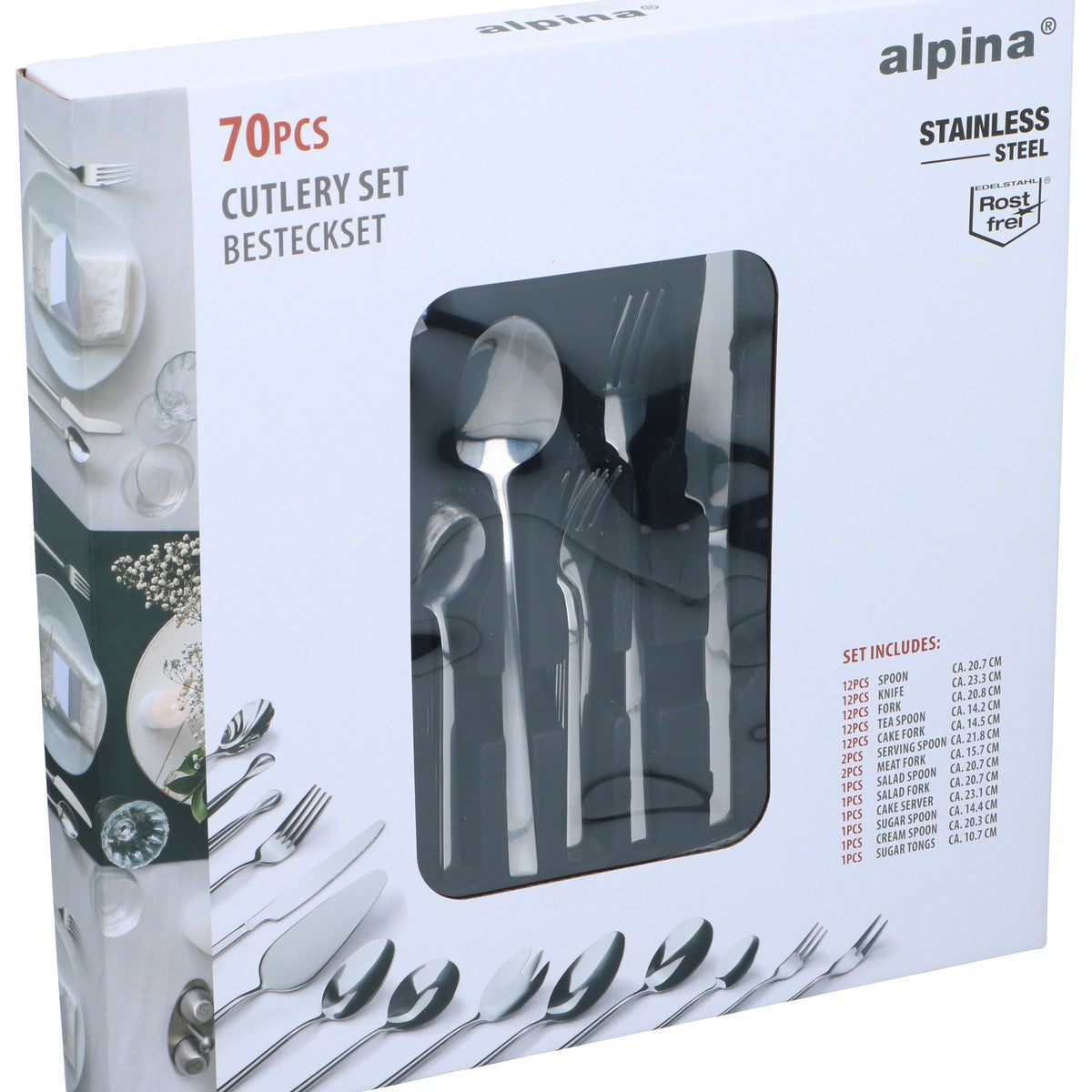 Cutlery Set 70Pcs