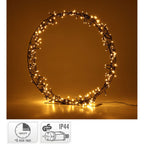 Kerstkrans Op Standaard - 200 Led - 40 Cm - Warm Wit - Timer