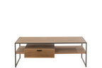 J-LINE TV-MEUBEL 1 LADE HOUT/METAAL NATUREL - Tuincentrum Lopik