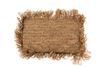 Kussen Rechthoek Raffia Natuurlijk - Tuincentrum Lopik
