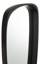 Spiegel Giles MDF/glas zwart lang - Tuincentrum Lopik