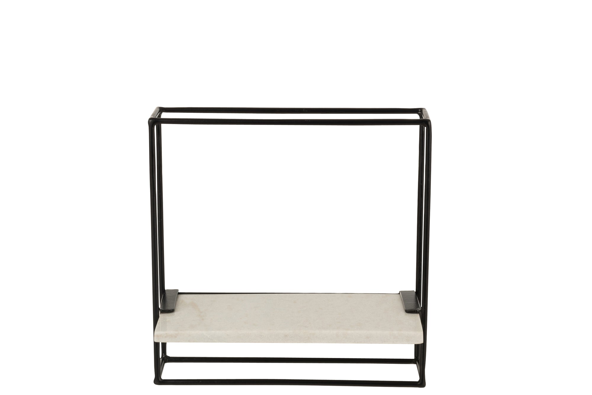 J-LINE WANDREK 1 PLANK IJZER/MARMER ZWART/WIT KLEIN - Tuincentrum Lopik