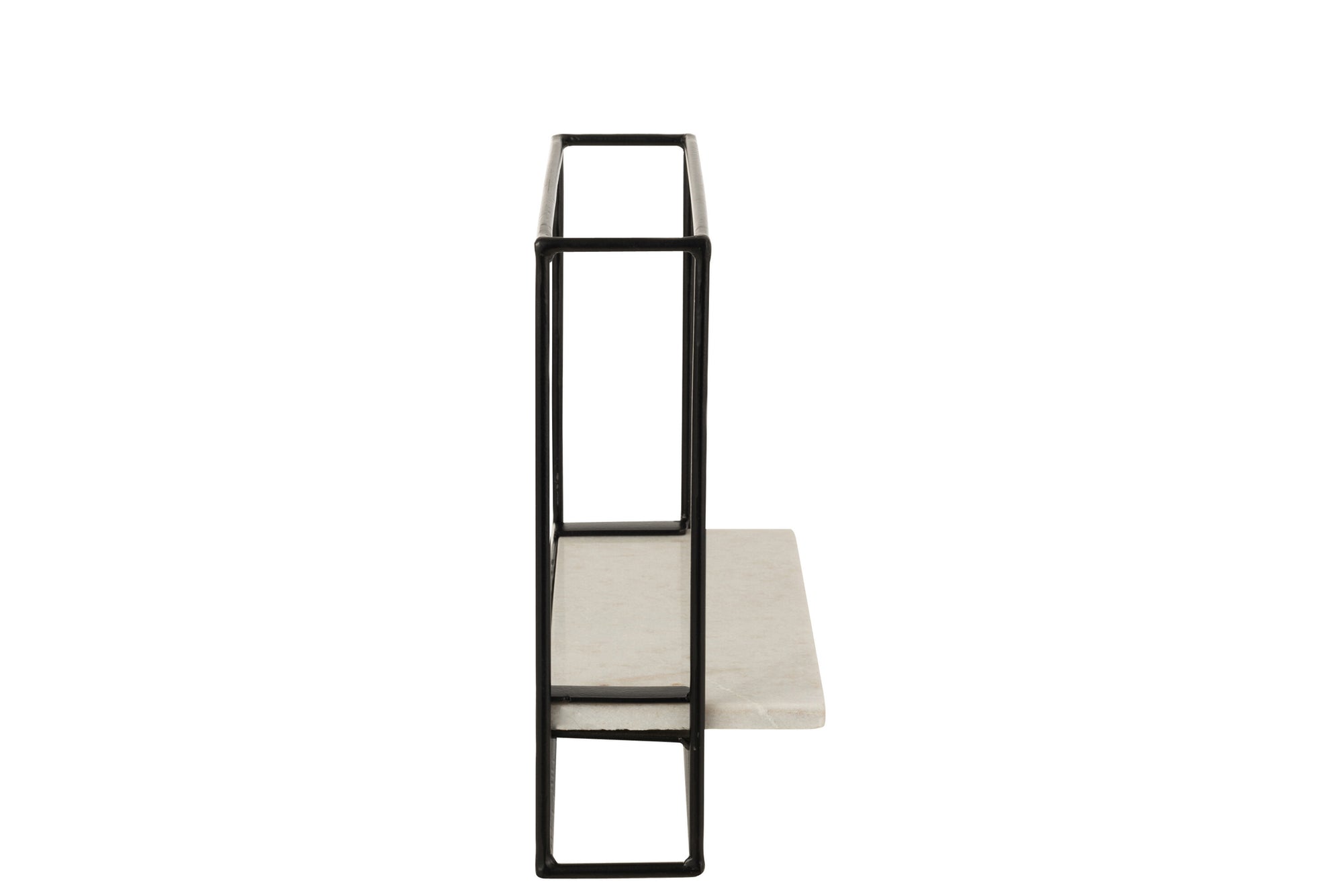 J-LINE WANDREK 1 PLANK IJZER/MARMER ZWART/WIT KLEIN - Tuincentrum Lopik