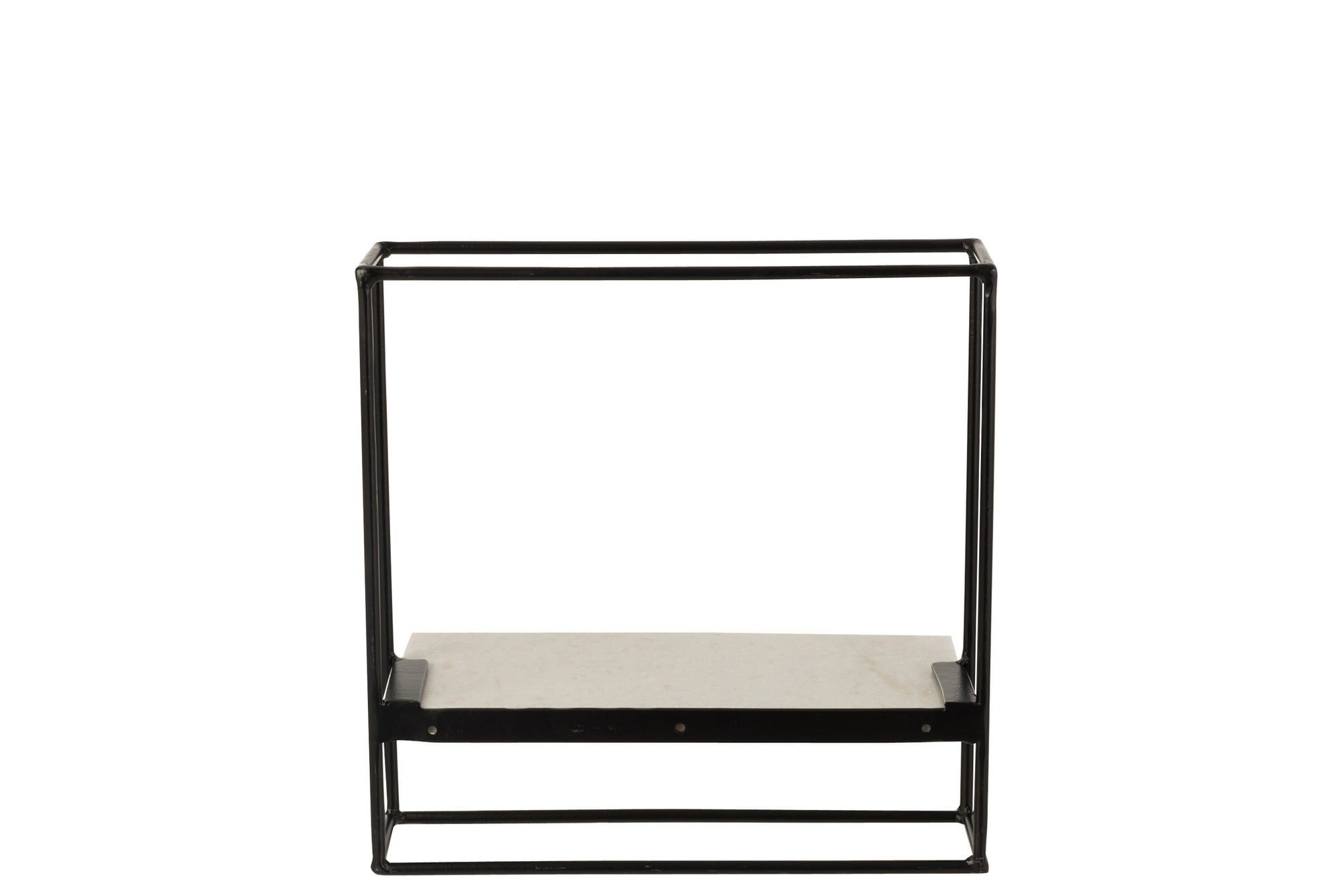 J-LINE WANDREK 1 PLANK IJZER/MARMER ZWART/WIT KLEIN - Tuincentrum Lopik