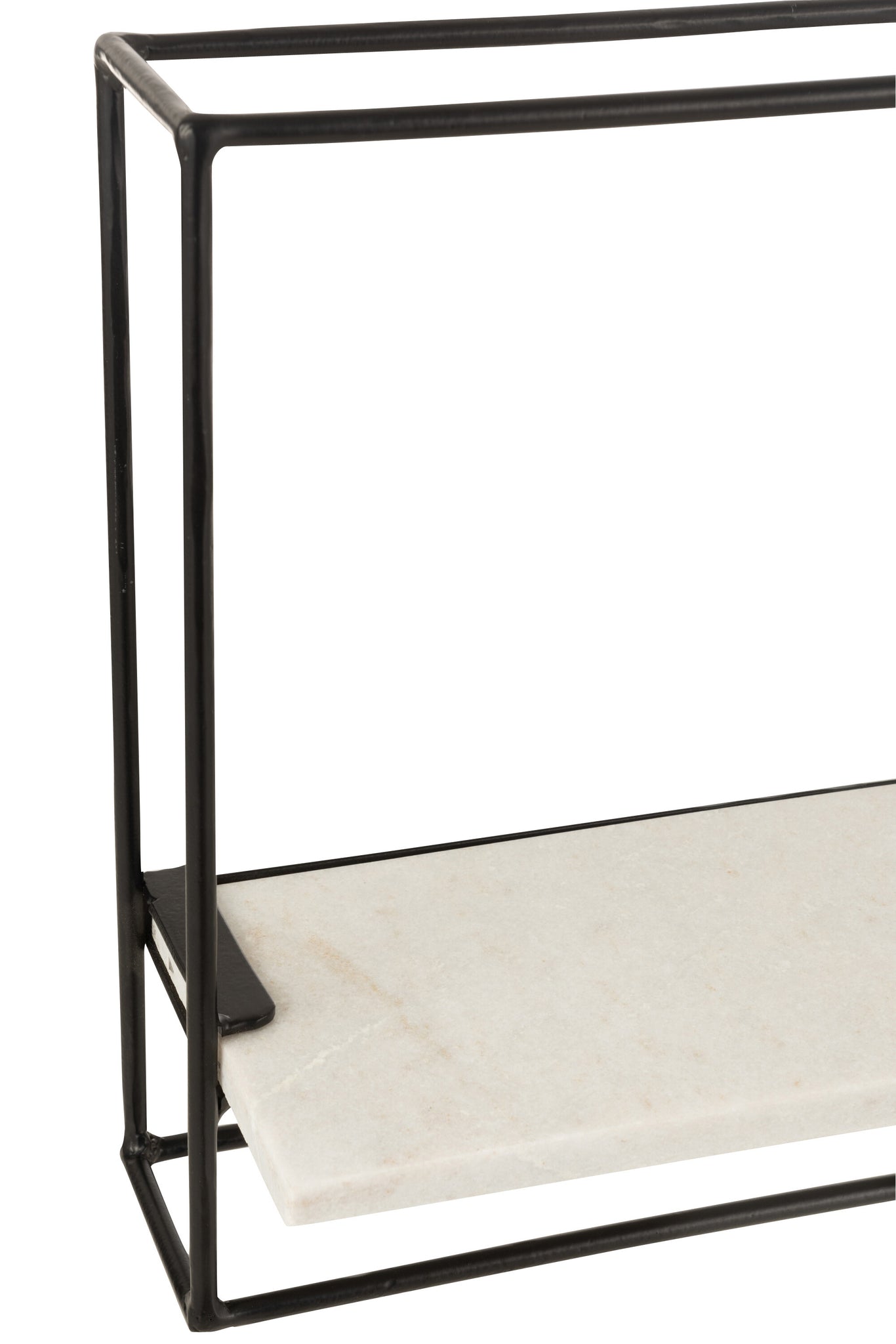 J-LINE WANDREK 1 PLANK IJZER/MARMER ZWART/WIT KLEIN - Tuincentrum Lopik