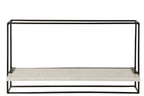 J-LINE WANDREK 1 PLANK IJZER/MARMER ZWART/WIT GROOT - Tuincentrum Lopik