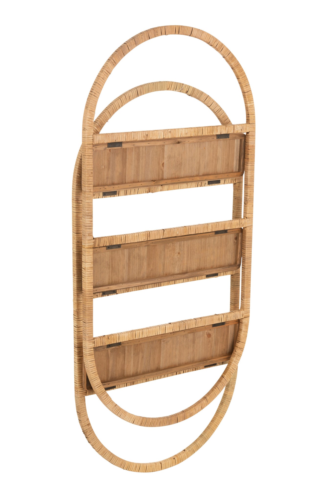 J-LINE WANDREK OVAAL 3 PLANKEN BUIGZAAM ROTAN NATUREL - Tuincentrum Lopik