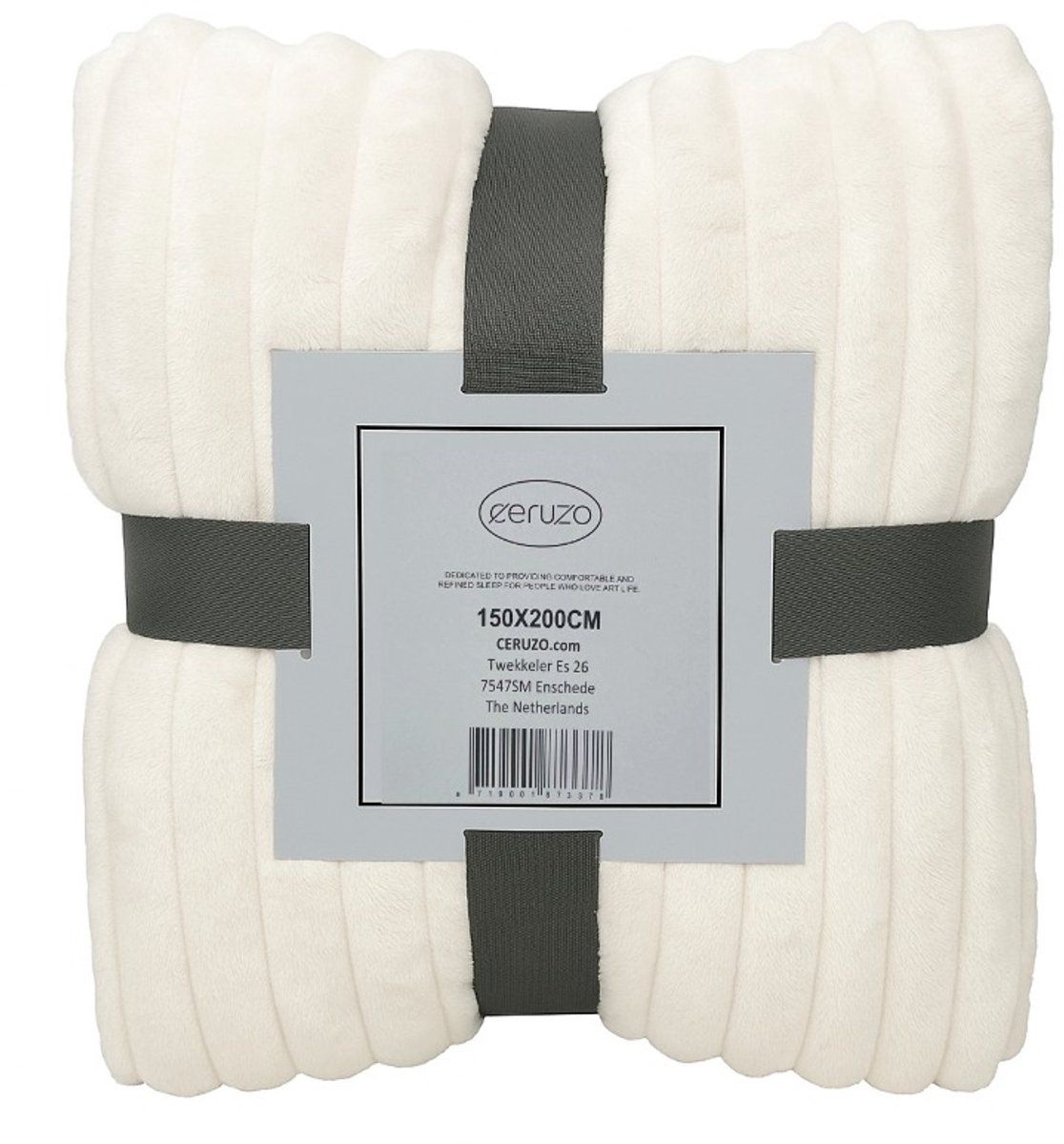 Ceruzo Fleece Deken - 150X200 Cm - Creme
