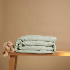 COCO & CICI KIDS - TENCEL SATEEN DEKBEDOVERTREK GRIJS GROEN