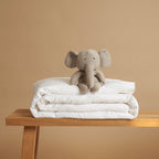 Coco & Cici - Kids - TENCEL Sateen Dekbedovertrek Wit | + 1 kussensloop 60x70 - 1 kussensloop 60x70 - Tuincentrum Lopik