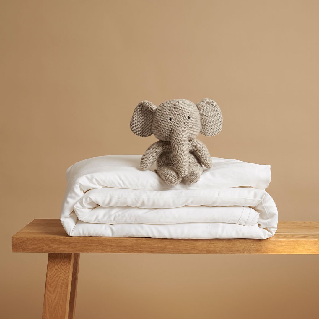Coco & Cici - Kids - TENCEL Sateen Dekbedovertrek Wit | + 1 kussensloop 60x70 - 1 kussensloop 60x70 - Tuincentrum Lopik