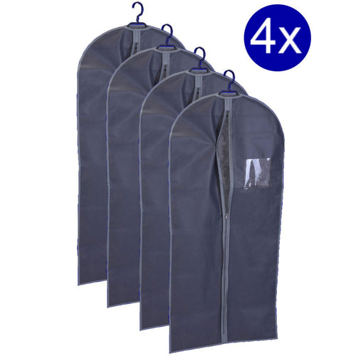 4X Kledinghoes Met Rits - 60X135Cm