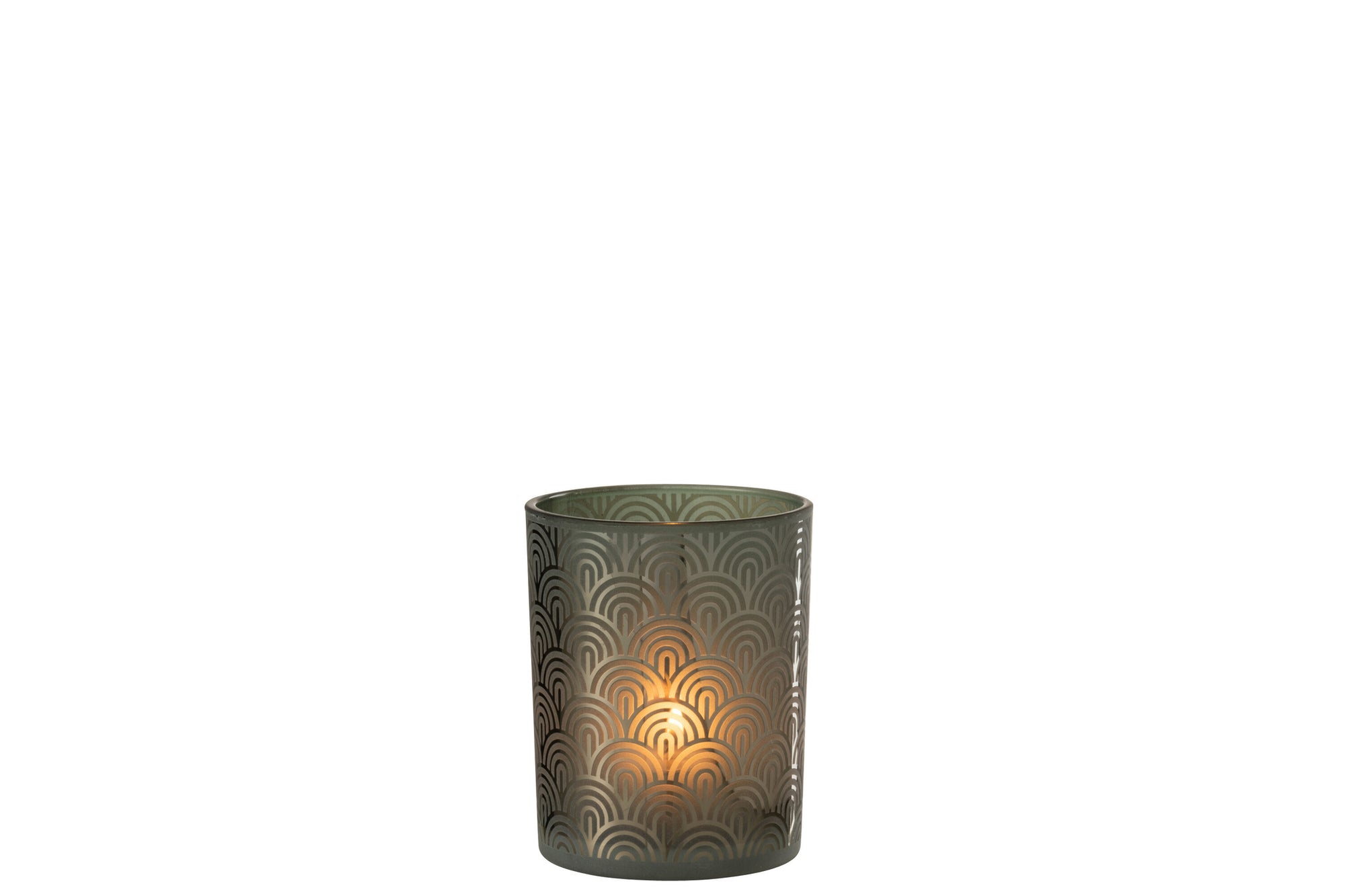 J-LINE WINDLICHT ARC GLAS GROEN MEDIUM - Tuincentrum Lopik