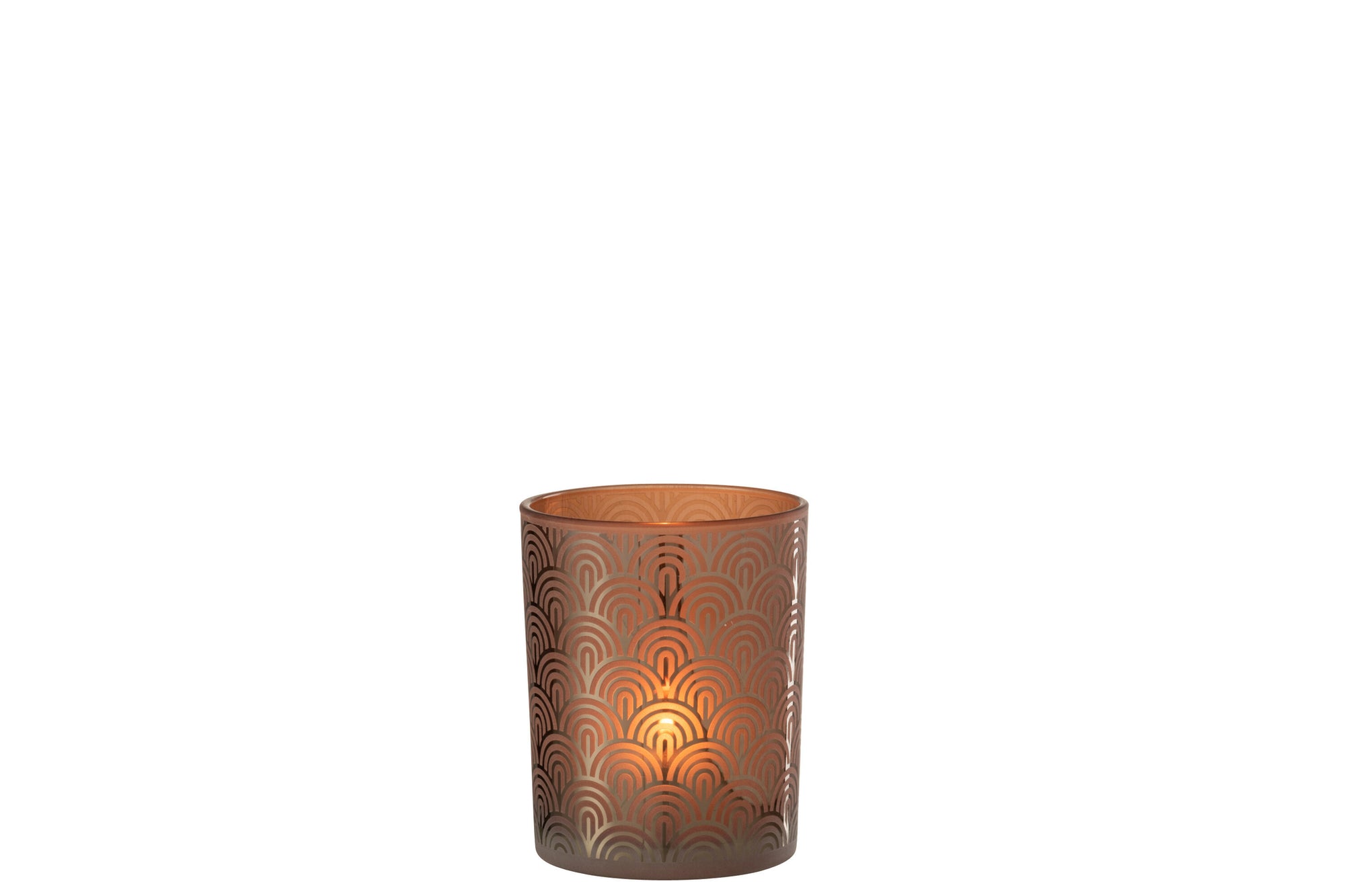 J-LINE WINDLICHT ARC GLAS ORANJE MEDIUM - Tuincentrum Lopik