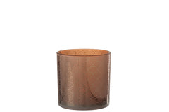 J-LINE WINDLICHT ARC GLAS ORANJE LARGE - Tuincentrum Lopik