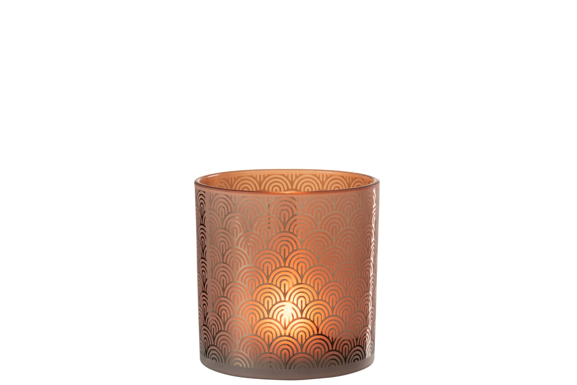 J-LINE WINDLICHT ARC GLAS ORANJE LARGE - Tuincentrum Lopik