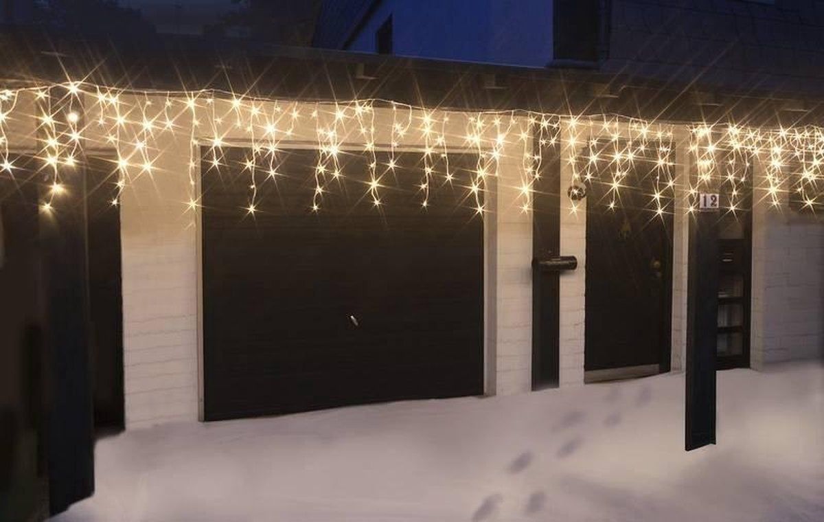  LED Ijspegel Kerstverlichting 12 meter - Warm wit - 480 LEDs 