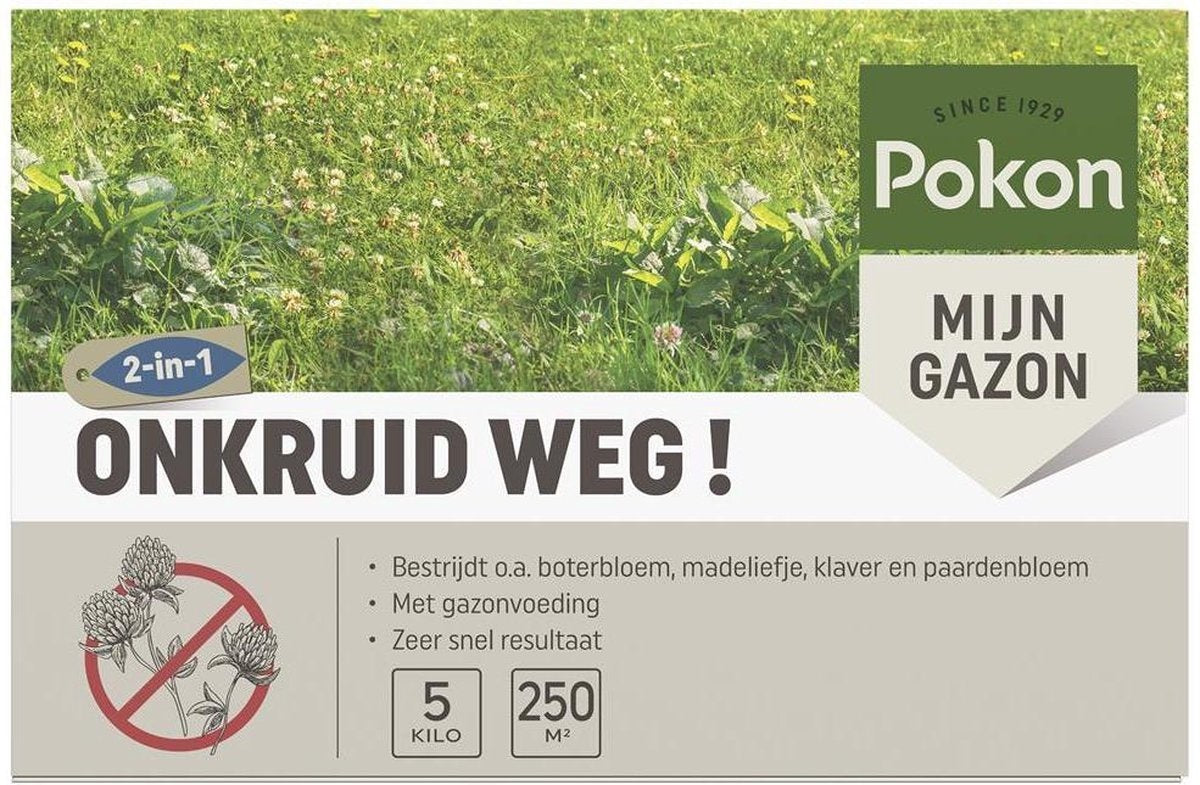 ONKRUID WEG! 5 KG 250M²