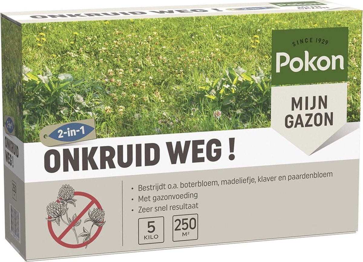 ONKRUID WEG! 5 KG 250M²