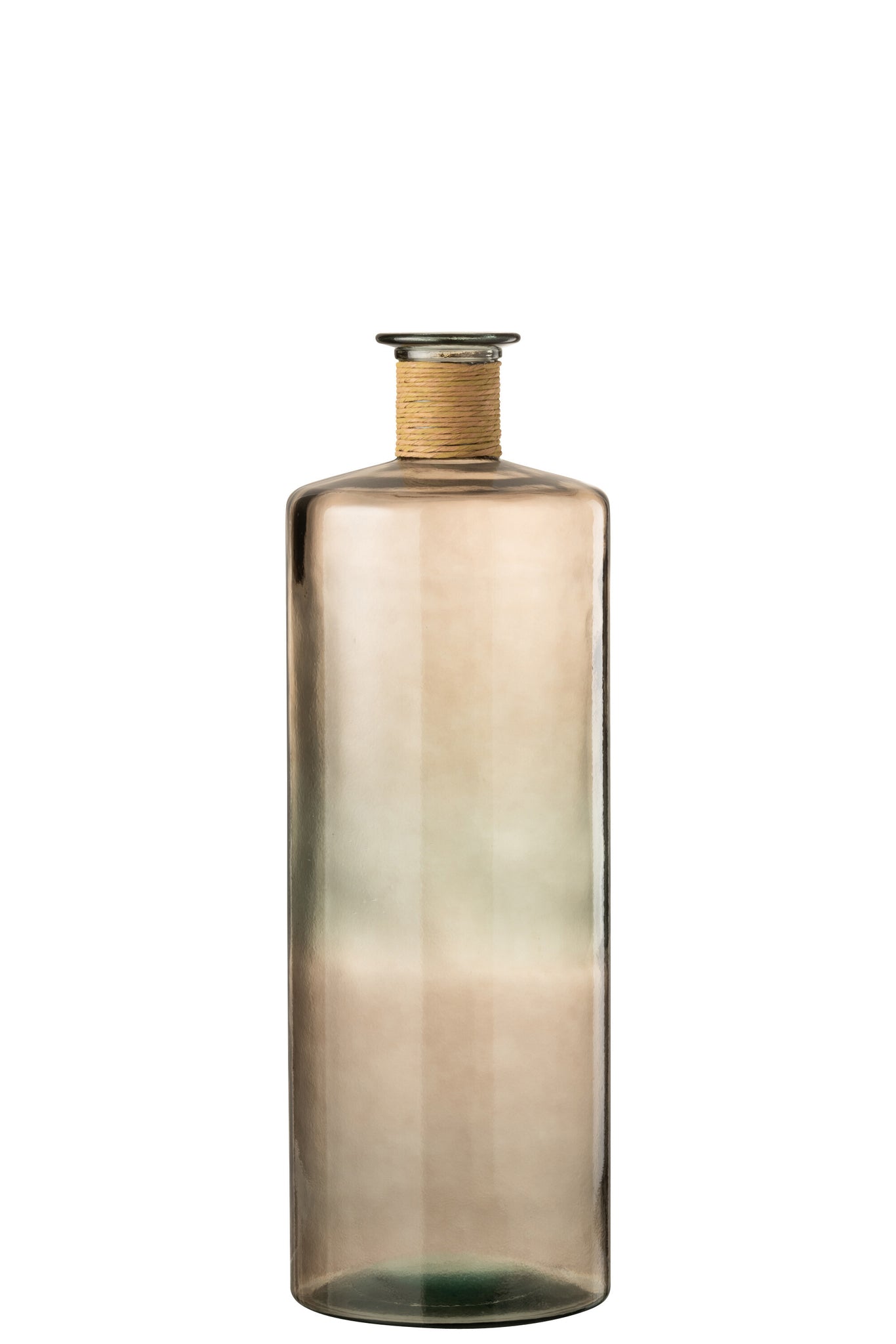 J-LINE VASE SAFARI GLASS LIGHT BROWN LARGE