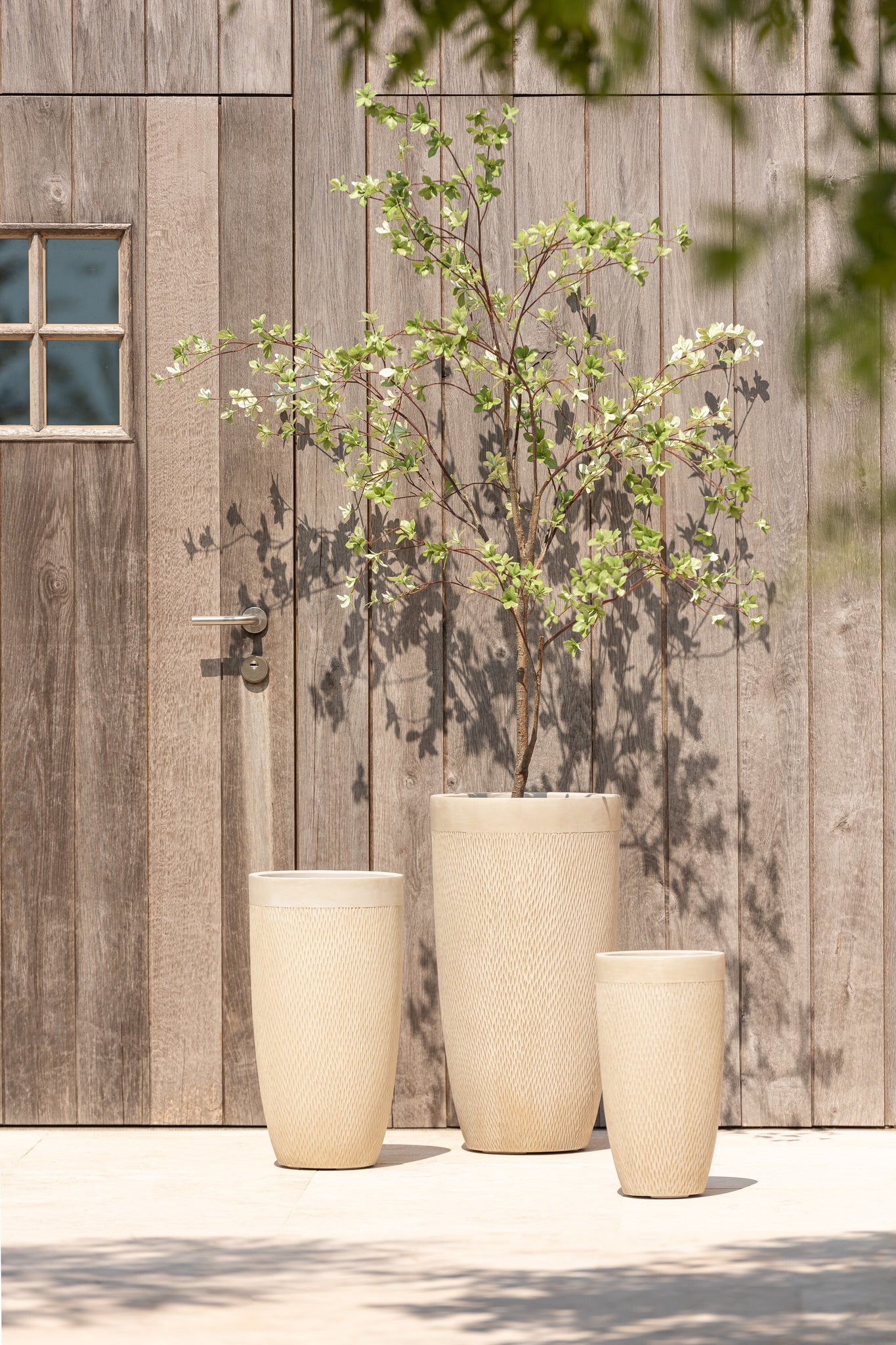 J-LINE KUNSTPLANT FIJNE BLADEREN PLASTIC GROEN/ZWART 192 CM - Tuincentrum Lopik