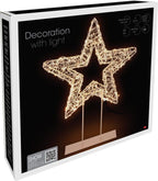 Kerstster Op Standaard - 37 Cm