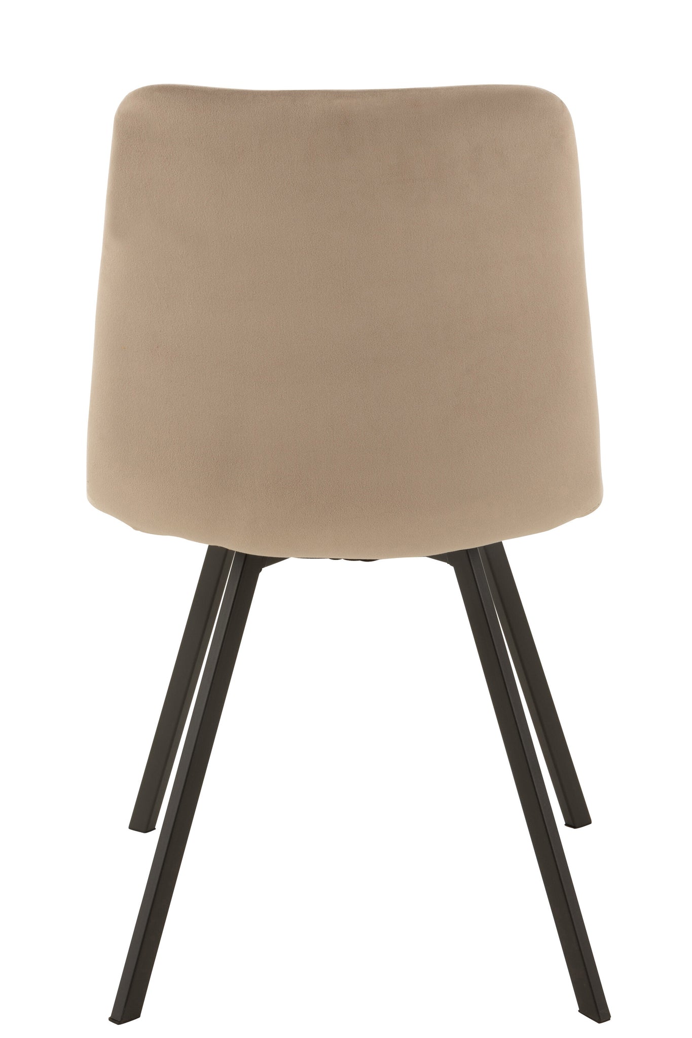 J-LINE STOEL MORGAN TEXTIEL/METAAL BEIGE 47X55X82CM - Tuincentrum Lopik