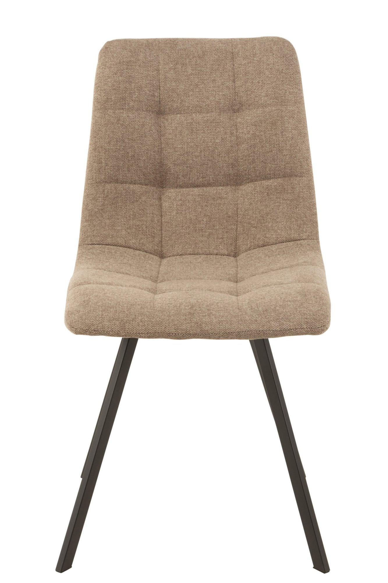 J-LINE STOEL BABETTE TEXTIEL/METAAL BEIGE