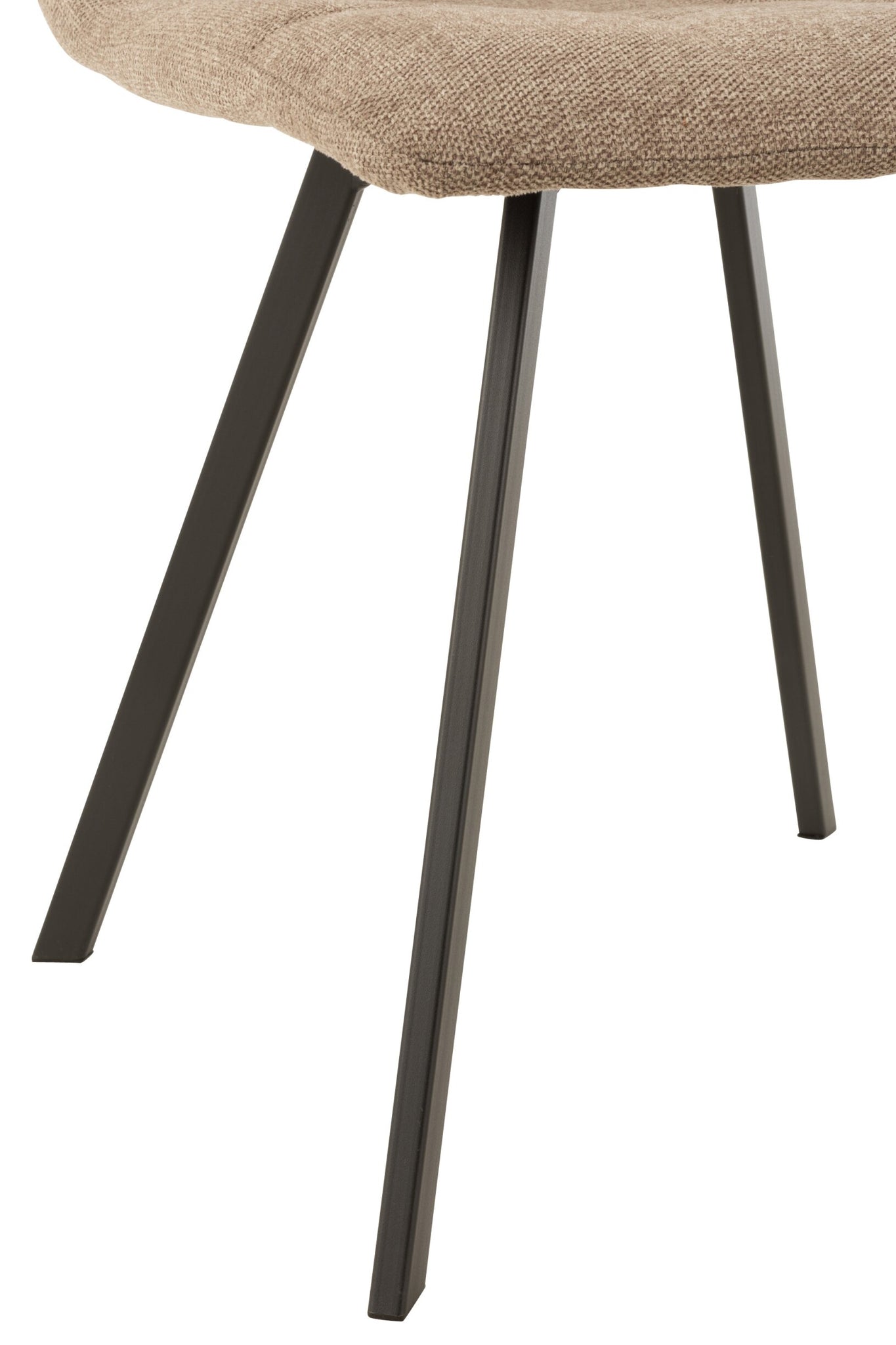 J-LINE STOEL BABETTE TEXTIEL/METAAL BEIGE