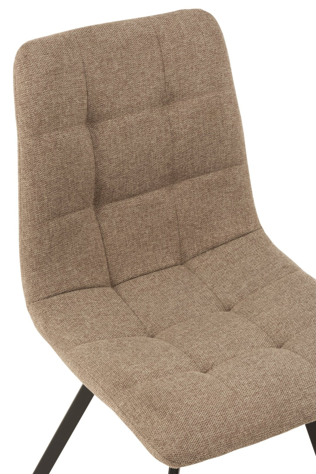 J-LINE STOEL BABETTE TEXTIEL/METAAL BEIGE
